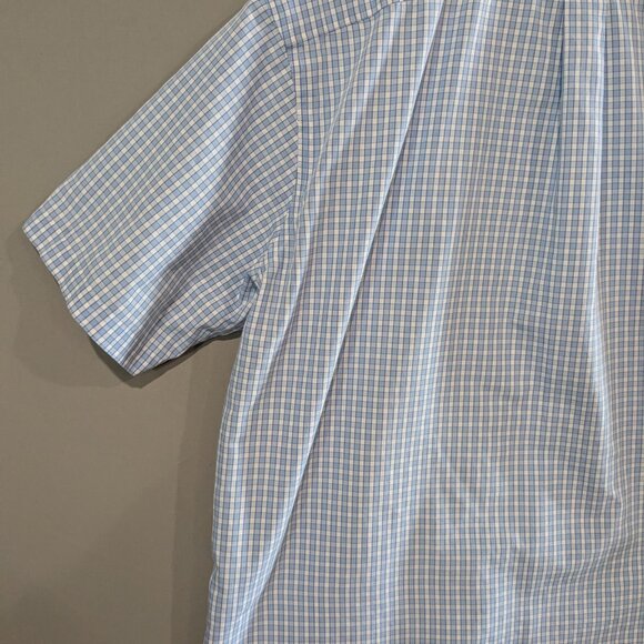 L.L. Bean Men's Wrinkle Resistant Short Sleeve Button Down Plaid Shirt XL Cotton - Picture 12 of 16